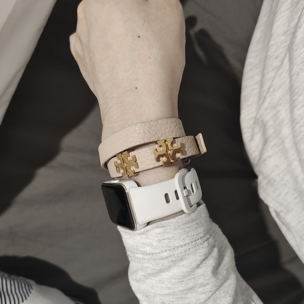 Tory Burch Gold and pink Bracelet
